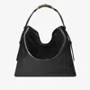 Gucci Beatrix Large Leather Shoulder Bag In Black