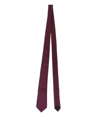 Pre-owned Gucci Bee Embroidered Tie In Blue