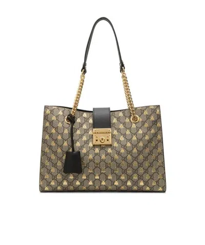Gucci Bee Printed Handbag