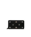 Gucci Bee Star Pattern Wallet In Black