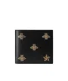 Gucci Bee Star Wallet In Black