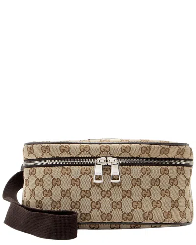 Gucci Beige & Brown Gg Canvas In Neutral