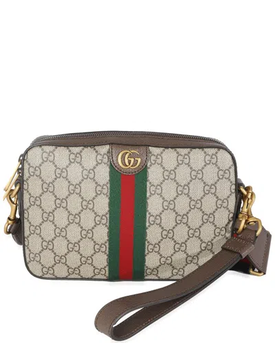 Gucci Beige & Brown Gg Supreme Canvas Ophidia Crossbody (authentic Pre-loved)