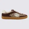 Gucci G74 Suede Sneakers In Brown