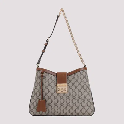 Gucci Gg Padlock Medium Shoulder Bag In Nude & Neutrals