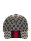 Gucci Original Gg Hats Blue In Beige