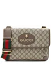 Gucci Beige, Brown Coated Canvas, Leather & Nylon Neo Vintage Medium Messenger  (authentic Pre-loved