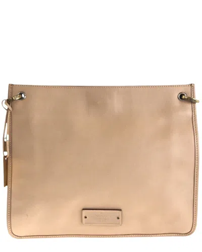 Gucci Beige Calfskin Shoulder Bag Pochette (authentic Pre-loved) In Brown