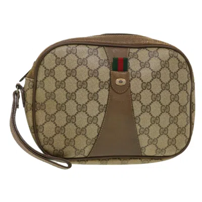 Pre-owned Gucci Beige Canvas Clutch Bag ()