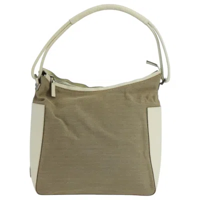 Pre-owned Gucci Beige Canvas Shoulder Bag ()