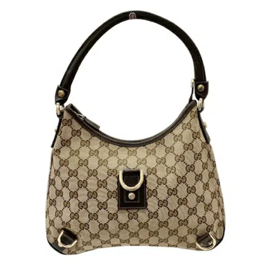 Pre-owned Gucci Beige Canvas Shoulder Bag ()