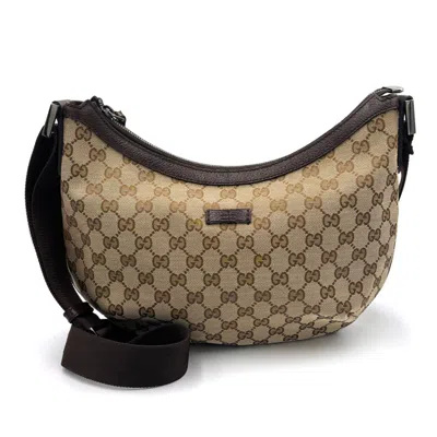 Pre-owned Gucci Beige Canvas Shoulder Bag ()