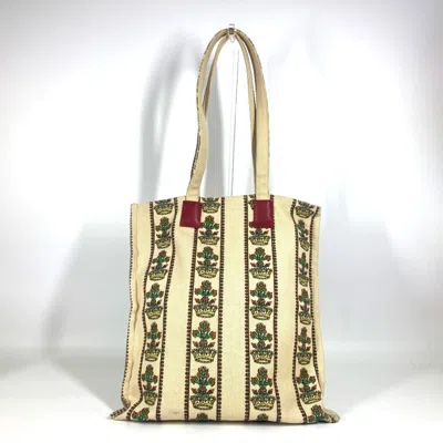Pre-owned Gucci Beige Canvas Shoulder Bag Tote Bag ()