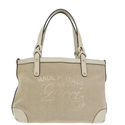 Pre-owned Gucci Beige Canvas Tote Bag ()
