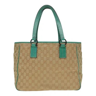 Pre-owned Gucci Beige Canvas Tote Bag ()