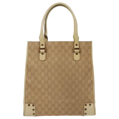 Pre-owned Gucci Beige Canvas Tote Bag ()