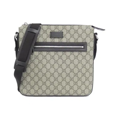 Pre-owned Gucci Beige Cocoa Gg Supreme Canvas Shoulder Bag ()