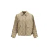 Gucci Jackets Adjustable Hem Buttoned Cuffs Front Pockets In Brown