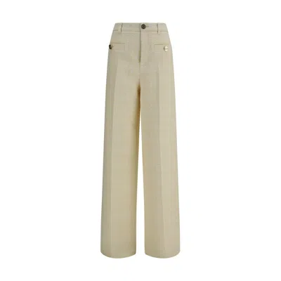 Gucci Women Cotton Tweed Check Pants In Multi