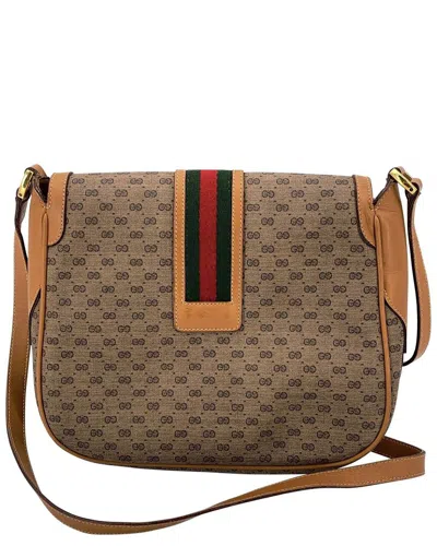 Gucci Beige Cotton Crossbody (authentic Pre-loved)