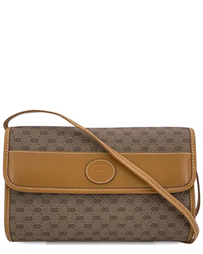 Gucci Beige Cotton Ophidia Shoulder Bag (authentic Pre-loved) In Neutral