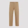 Gucci Beige Cotton Trousers In Blue