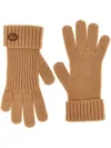 Gucci Womens Camel Double-g Wool And Cashmere Gloves In Gold