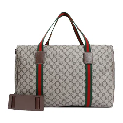 Gucci Travel Bag Men Beige In Cream