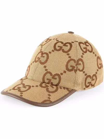 Gucci Beige Gg Baseball Hat In Neutral