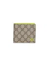 Gucci Men Beige Gg Bi-fold Wallet