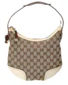 Gucci Beige Gg Canvas Princy Hobo Bag (authentic ) In Brown