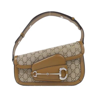Pre-owned Gucci Beige Gg Canvas Shoulder Bag ()