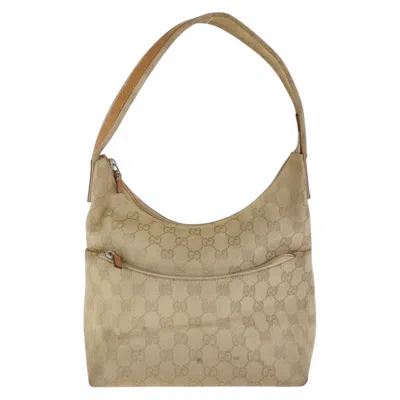 Pre-owned Gucci Beige Gg Canvas Shoulder Bag ()