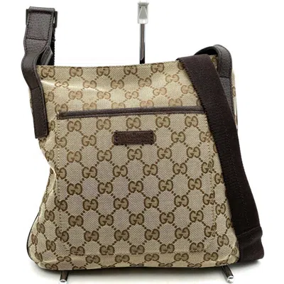 Pre-owned Gucci Beige Gg Canvas Shoulder Bag ()