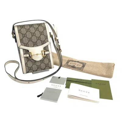 Pre-owned Gucci Beige Gg Canvas Shoulder Bag ()