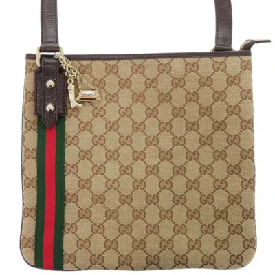 Pre-owned Gucci Beige Gg Canvas Shoulder Bag ()
