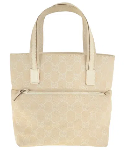 Gucci Beige Gg Canvas Tote Bag (authentic Pre-loved) In Neutral