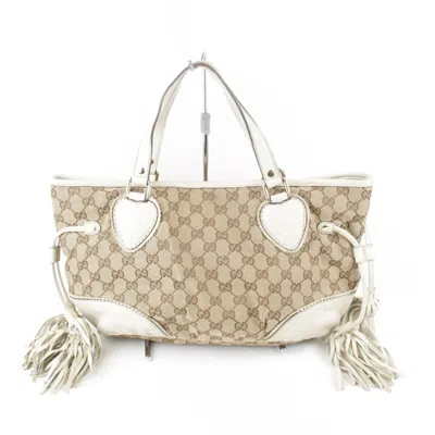 Pre-owned Gucci Beige Gg Canvas Tote Bag ()