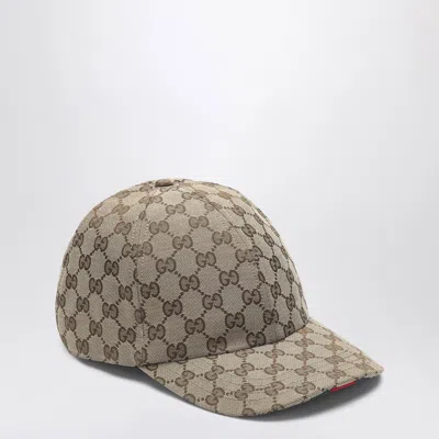 Gucci Beige Gg Fabric Baseball Cap In Cream