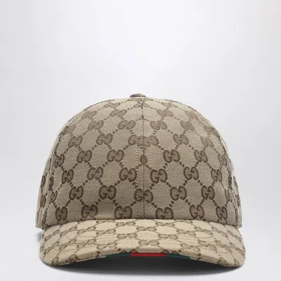 Gucci Beige Gg Fabric Baseball Cap Men In Neutral