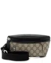 Gucci Beige Gg Supreme Canvas Belt Bag (authentic Pre-loved) In Black
