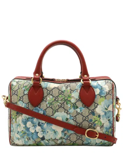 Gucci Beige Gg Supreme Canvas Gg Blooms 2way Handbag (authentic Pre-loved)