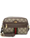 Gucci Beige Gg Supreme Canvas Ophidia Mini Shoulder Bag (authentic Pre-loved)