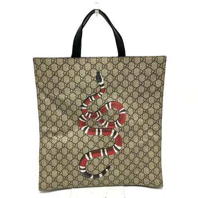 Pre-owned Gucci Beige Gg Supreme Handbag Shoulder Bag ()