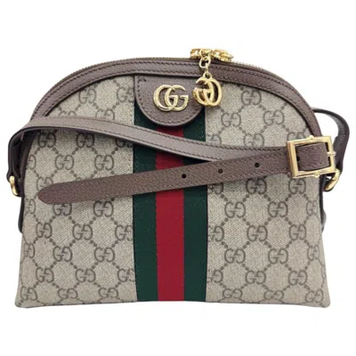 Pre-owned Gucci Beige Gg Supreme Shoulder Bag () In Sand
