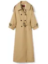 Gucci Beige Gg Trench Coat