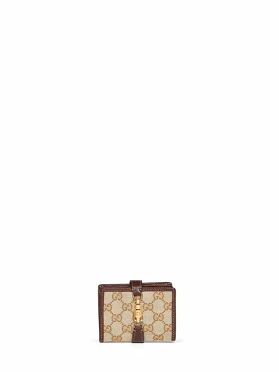 Gucci Beige  Jackie Medium Wallet<br/>