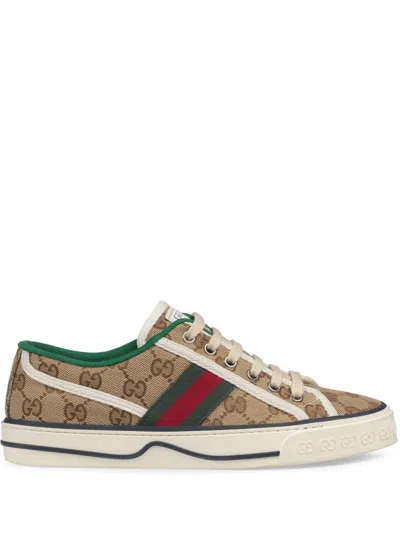 GUCCI BEIGE LOGO SNEAKERS