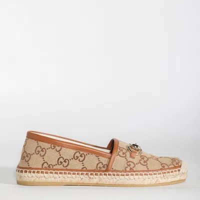 Gucci Beige Horsbit Espadrillas