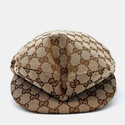 Pre-owned Gucci Beige Hunting Cap In Sand